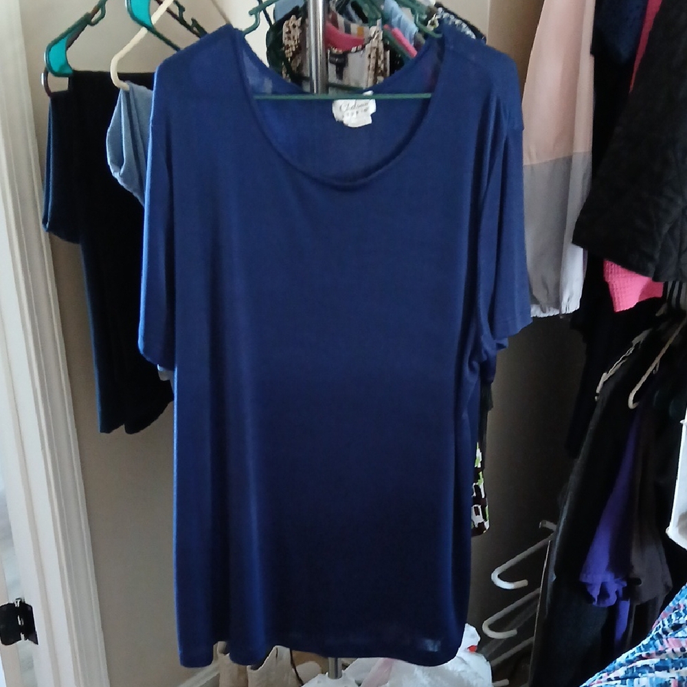 Elegant Blue Women's Top